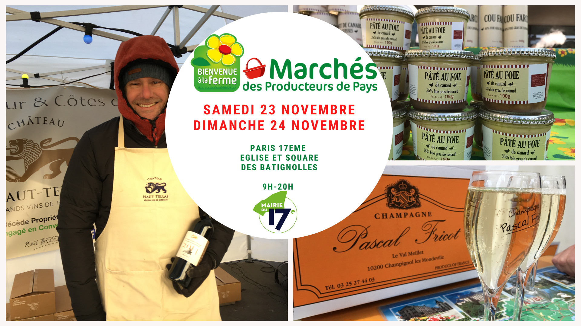 Marché producteurs BATIGNOLLES Paris Herbae 2024